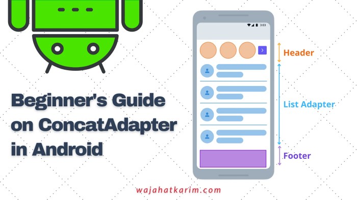 Beginner's Guide on ConcatAdapter in Android Beginner's Guide on ConcatAdapter in Android