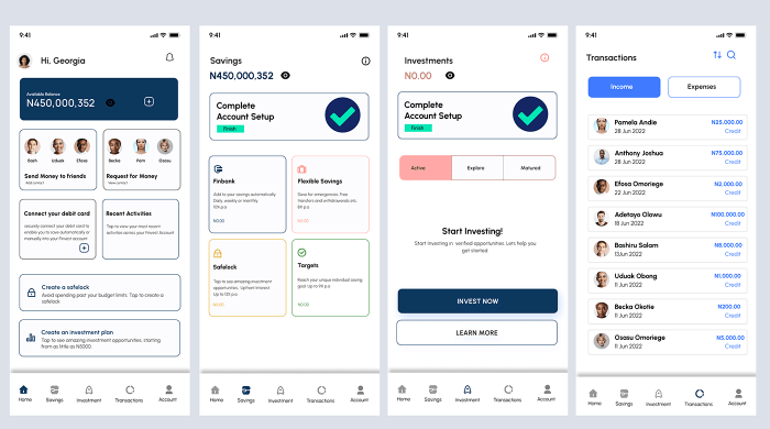 A Fintech platform on Behance Automotive fintech platforms