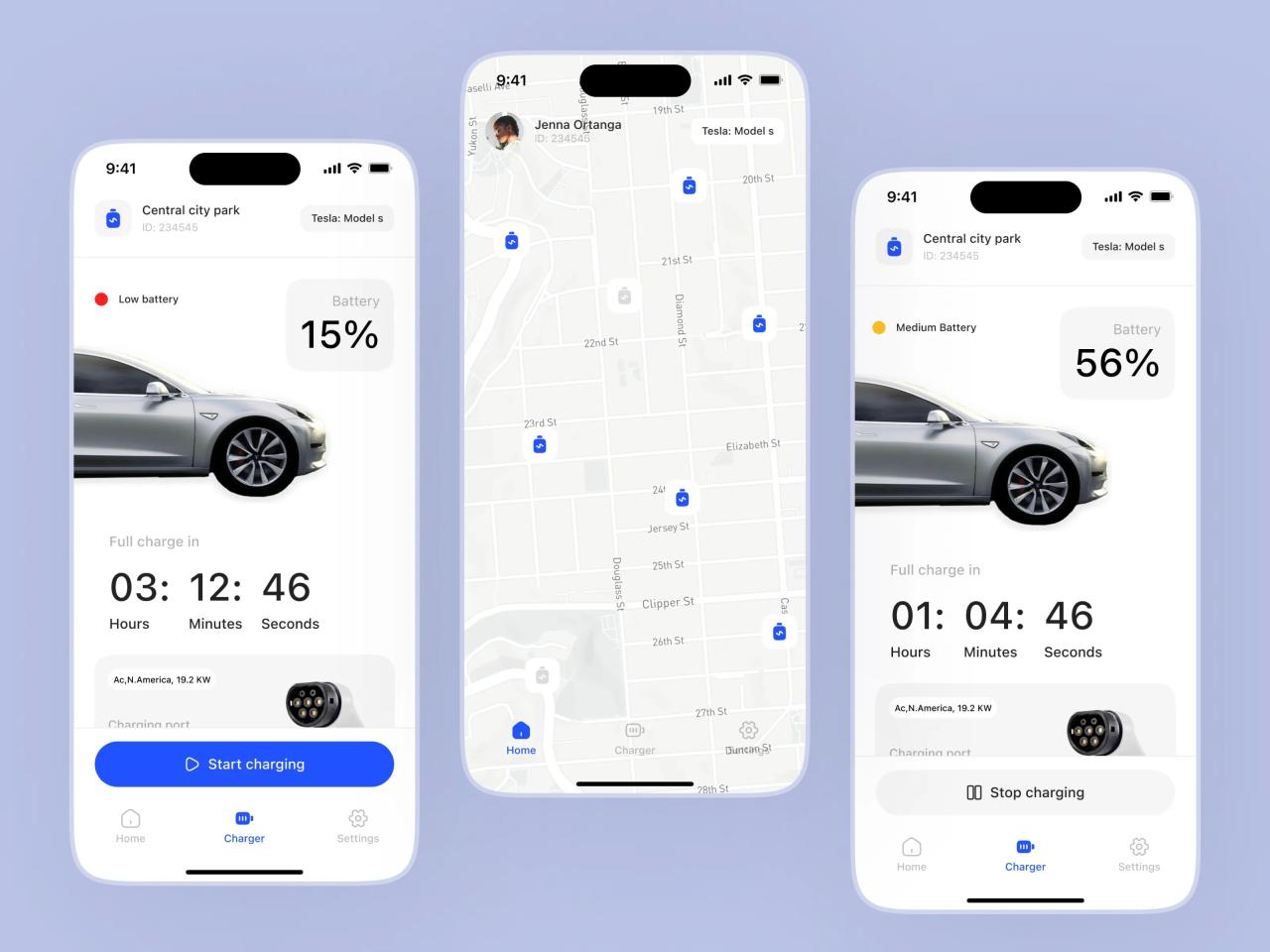 EV Connect App | UI Design on Behance EV Connect App | UI Design on Behance